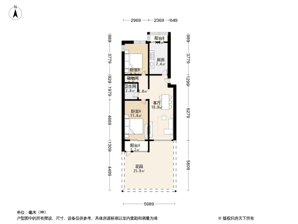 龙跃苑二区户型图