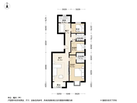 万通天竺新新家园户型图