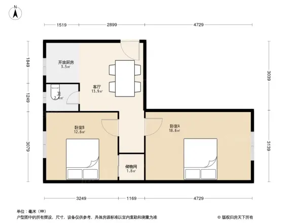 月坛北小街户型图