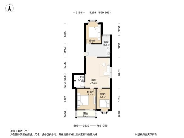 体育场路6号院户型图