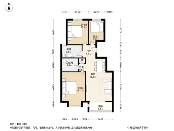 北京国韵村户型图图片