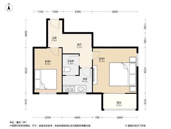 护国寺西巷57号院户型图