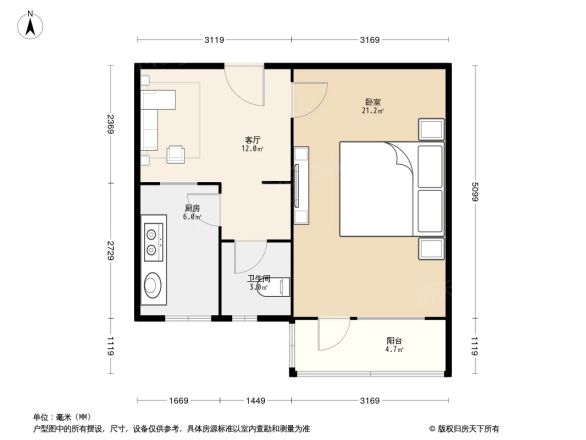 西颐北馆户型图