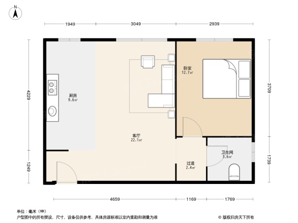 四方景园三区户型图