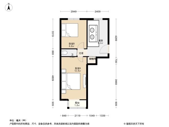 三家店新河路小区户型图
