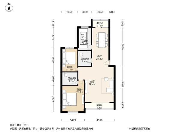 蓬莱公寓商住楼户型图