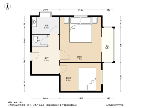 新华街二里户型图