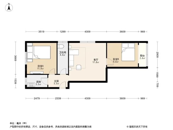 宋庄路甲12号院户型图