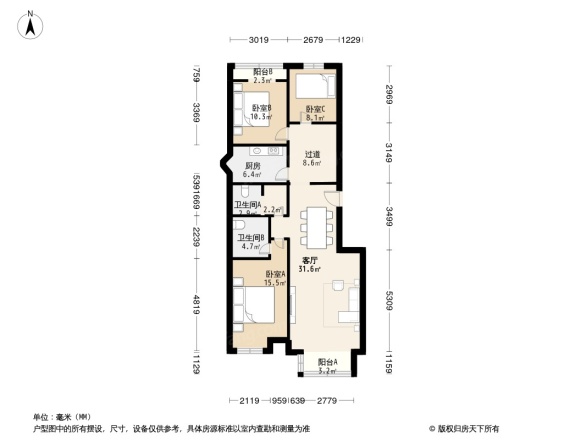 金隅翡丽铂爵郡户型图