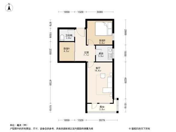 模式口东里户型图