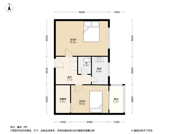 月坛北小街户型图