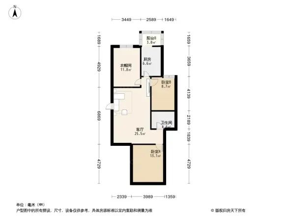 华英园(顺义)户型图