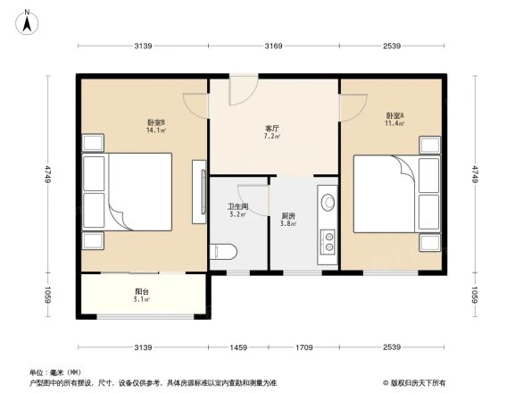 西颐北馆户型图