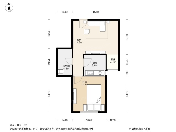 世纪城晨月园户型图