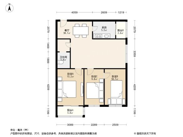 东松树胡同户型图