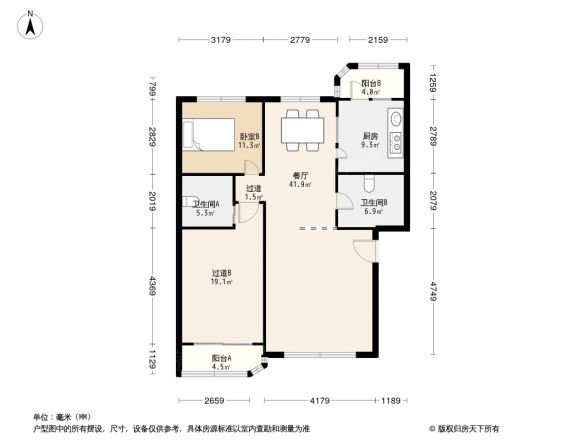 蓬莱公寓商住楼户型图