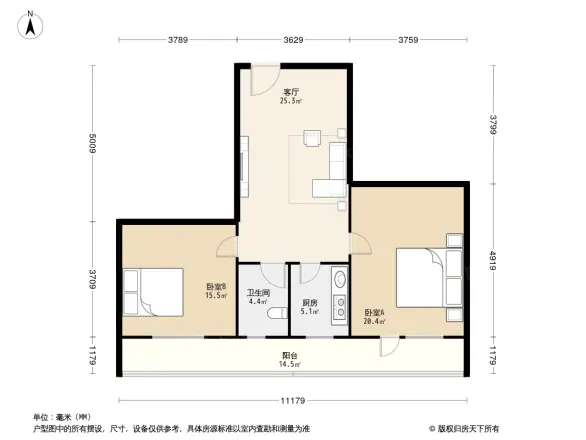 青年沟23号院户型图