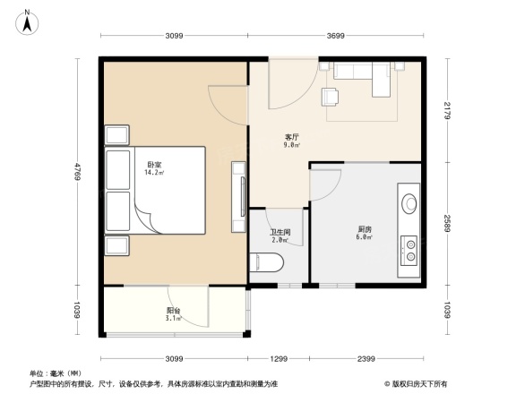 万泉庄1号院户型图