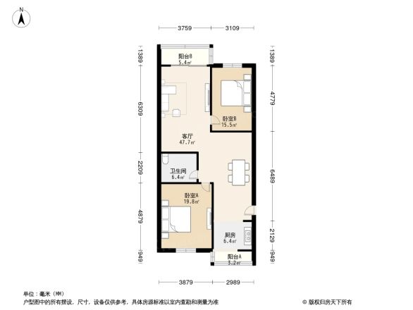 皂君庙14号院户型图