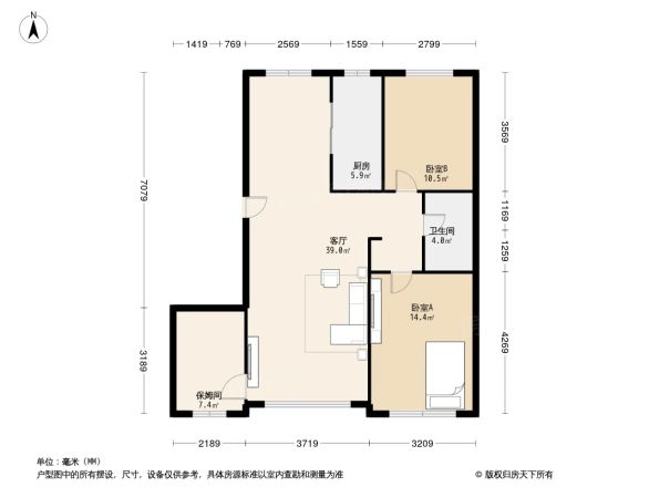 保利中央公园户型图