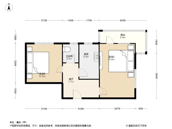 华严北里中科院户型图