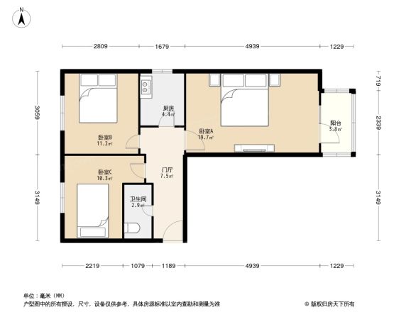 华严路3号院户型图
