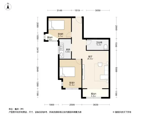 听涛苑户型图