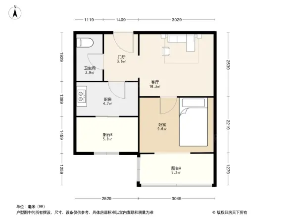 华严北里中科院户型图
