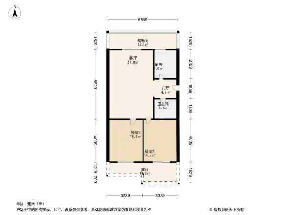 栖仙温泉公寓东区户型图