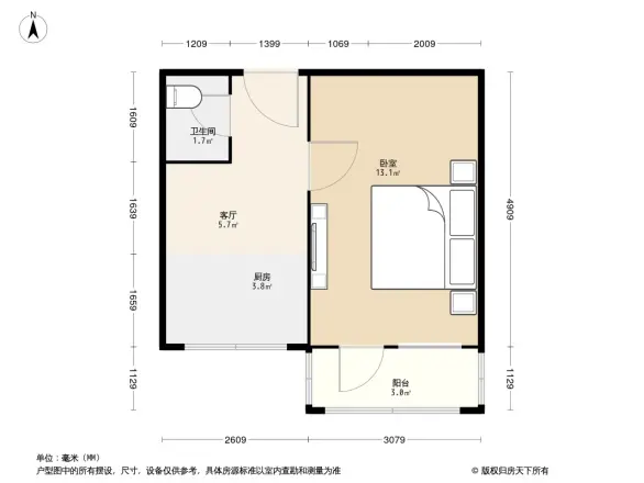 华严北里中科院户型图