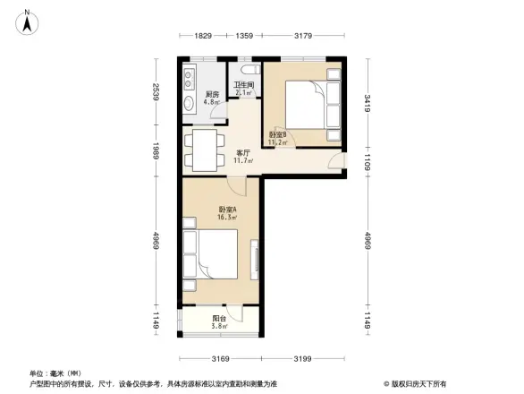 半壁店六建宿舍户型图