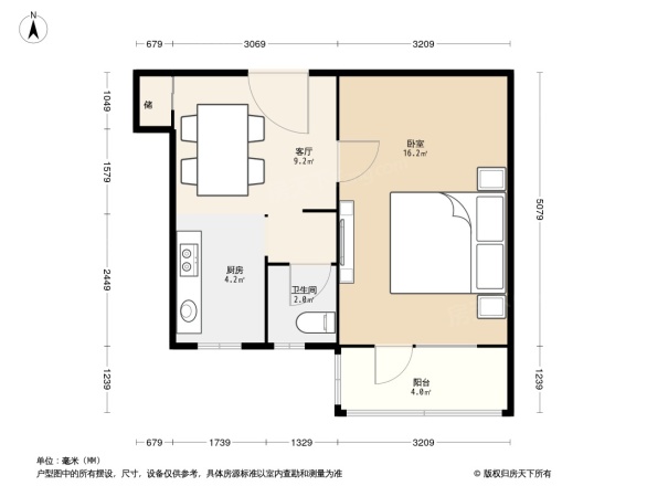 华严北里中科院户型图