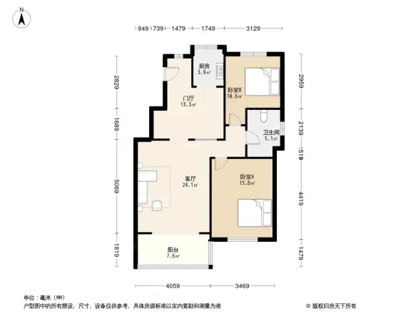 天房意境户型图