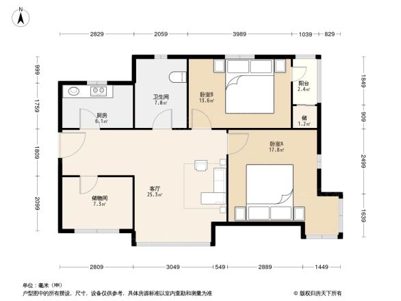 水岸公馆天浦园户型图