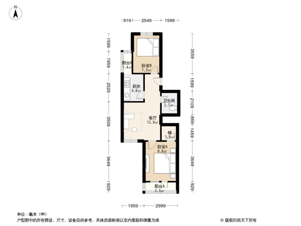 潞苑南大街88号院户型图