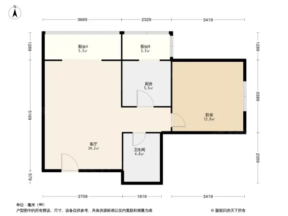 贻成尚北户型图