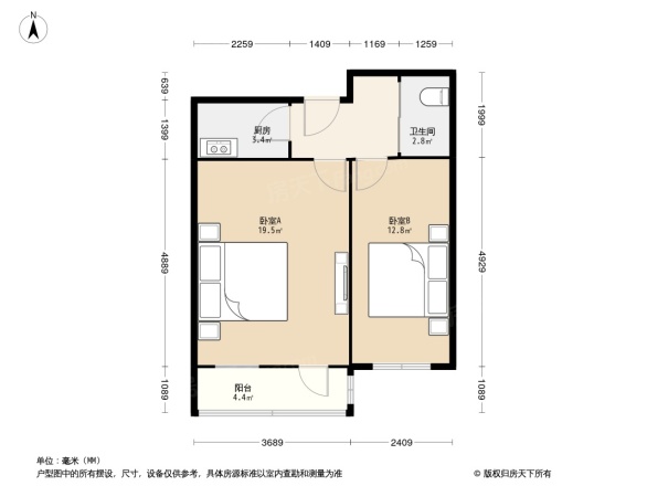 复兴路乙6号院户型图