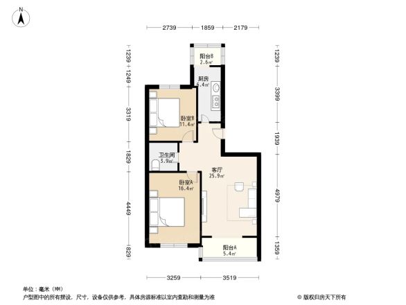 彩俸北区户型图