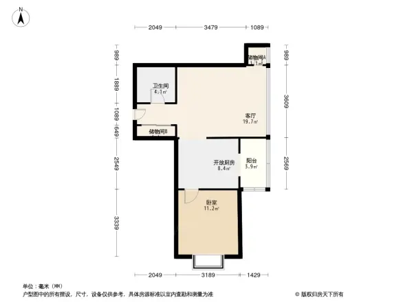 贻成尚北户型图