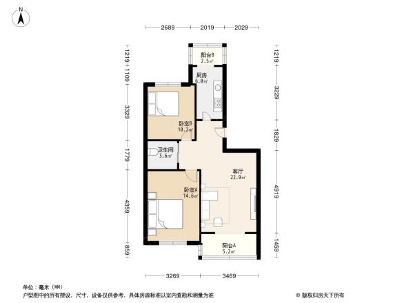 彩俸北区户型图