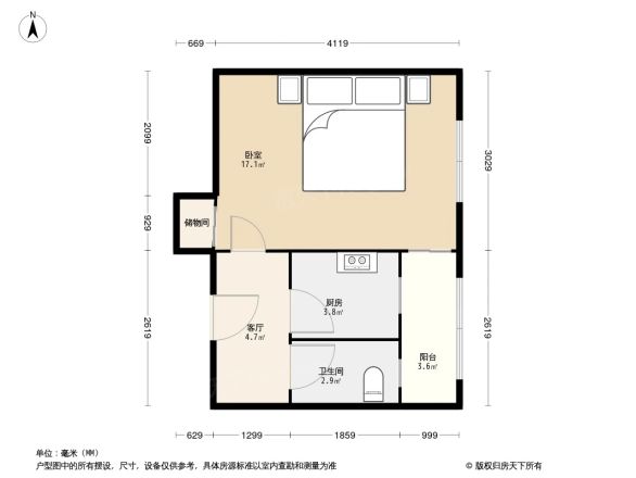 地坛北里户型图
