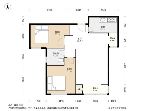 振业名邸户型图