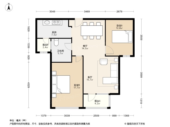新梅江锦秀里户型图