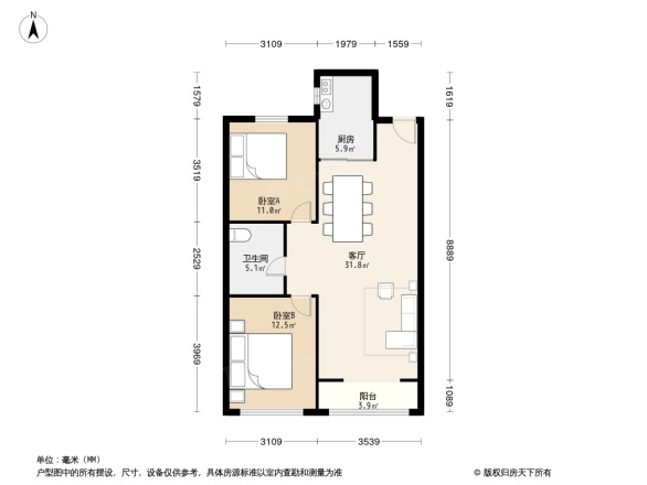 水岸公馆天浦园户型图
