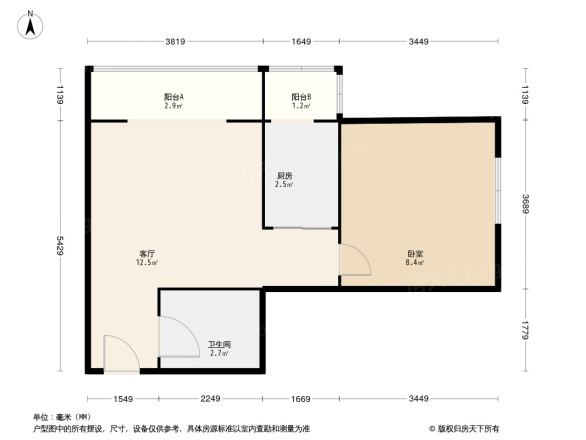 贻成尚北户型图