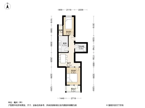 潞苑南大街88号院户型图