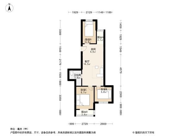 潞苑南大街88号院户型图