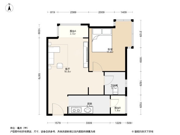 宝翠花都探景园户型图