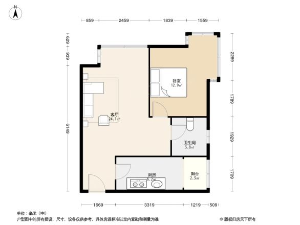 宝翠花都探景园户型图