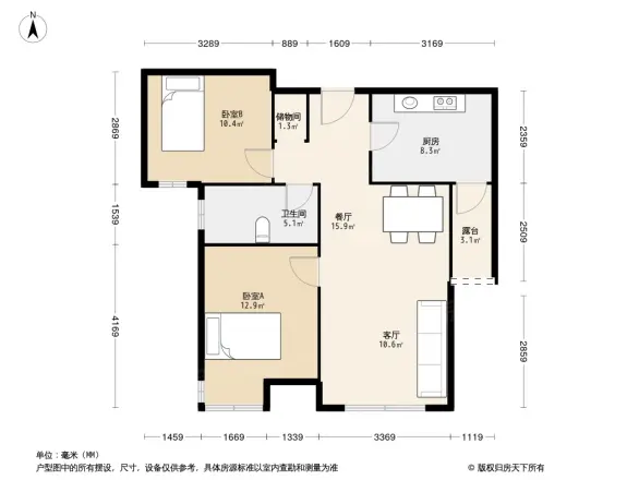 保利金融街诺丁山户型图